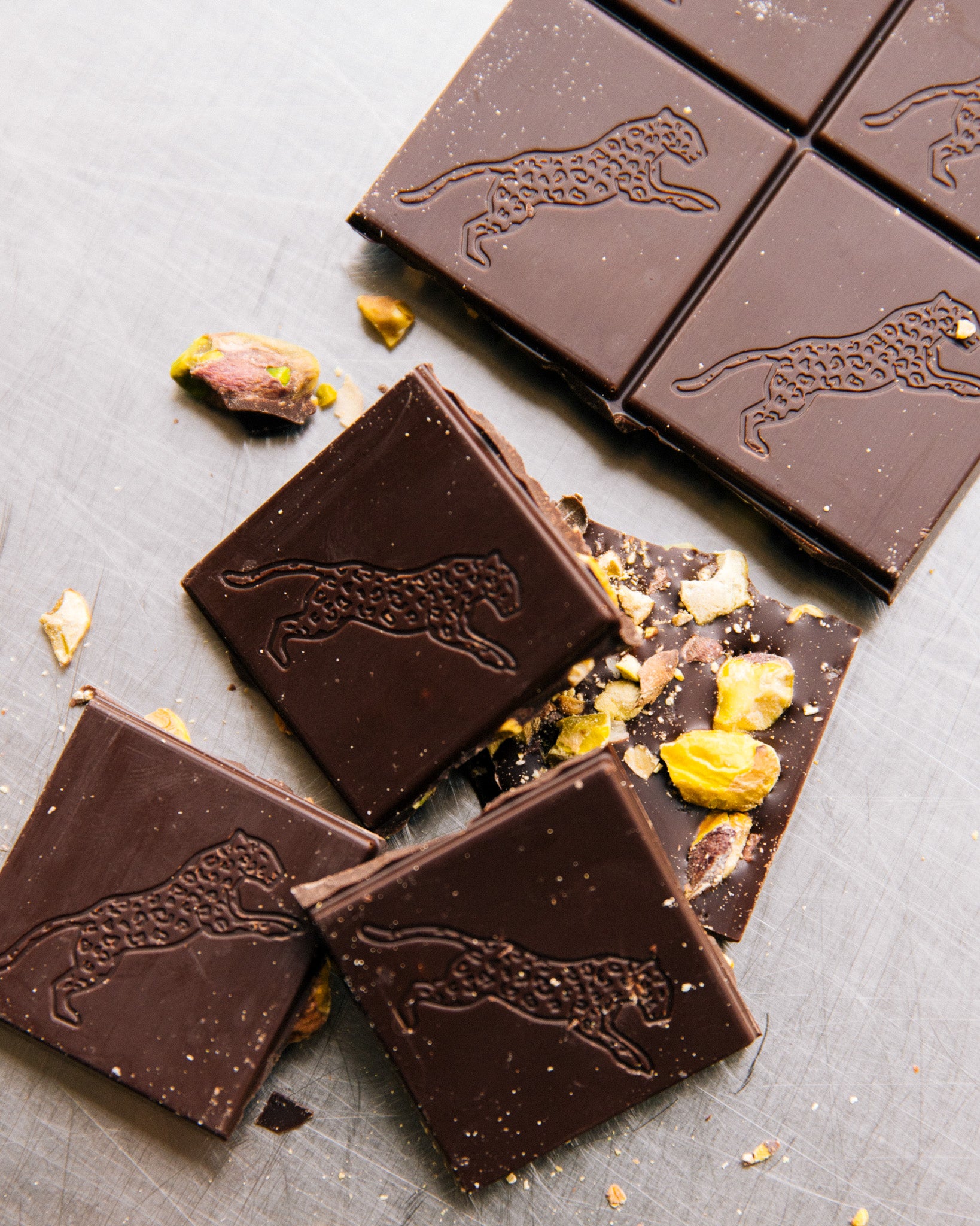 Pistachio & Sea Salt Chocolate Bar - 80g