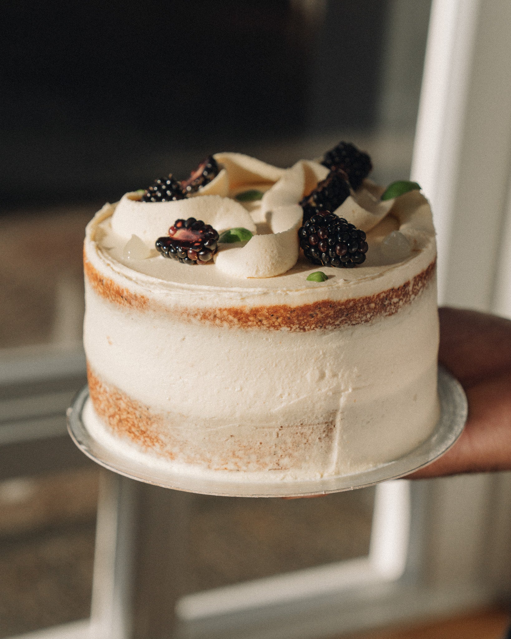 Cake - Lemon Poppy Seeds & Basil