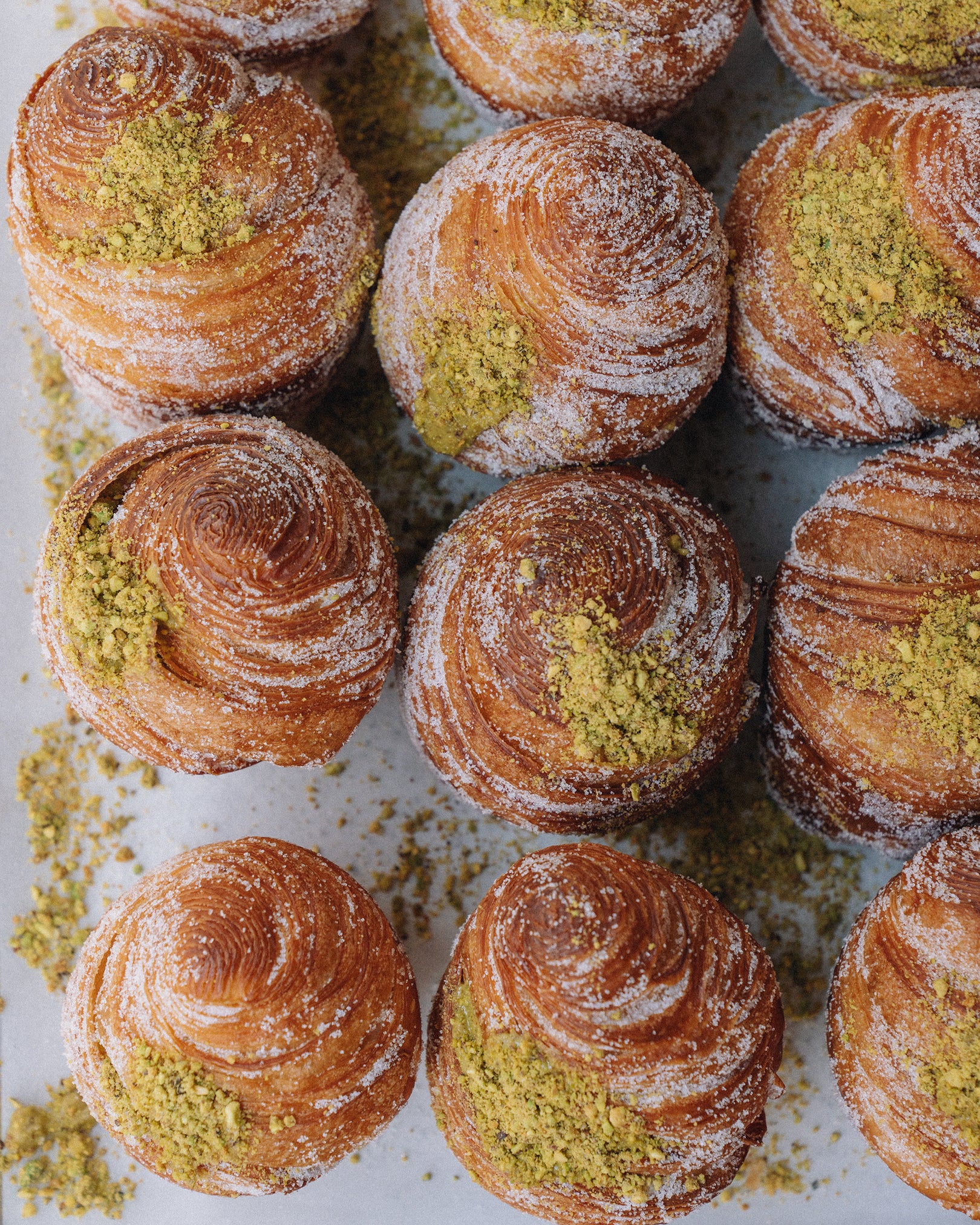 Pistachio Cruffin