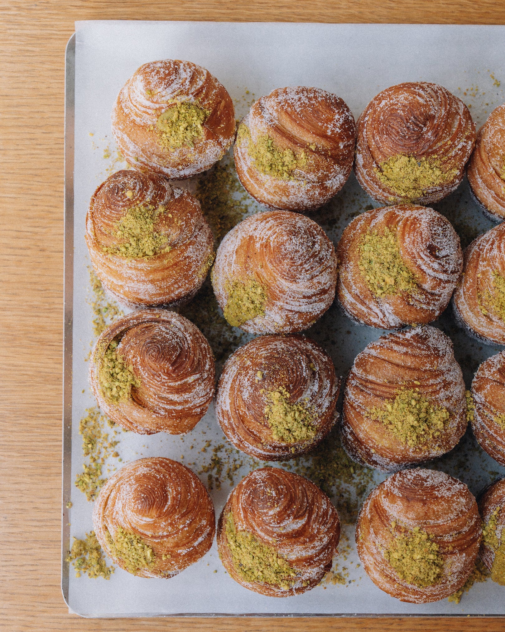 Pistachio Cruffin