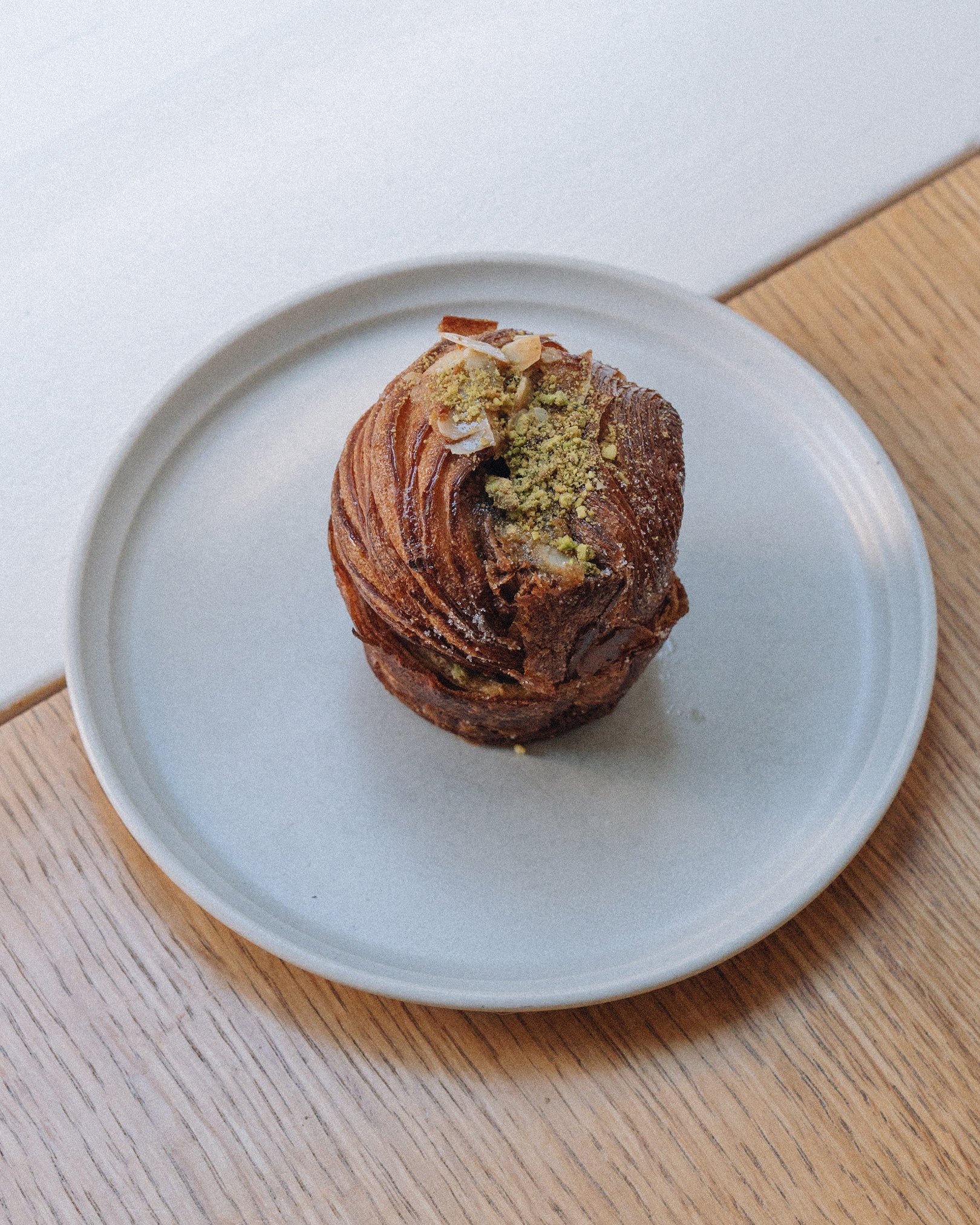 Almond & Pistachio Cruffin (Double-Baked)